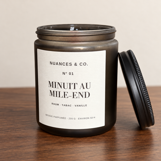 Bougie parfumée N° 01 — Minuit au Mile-End