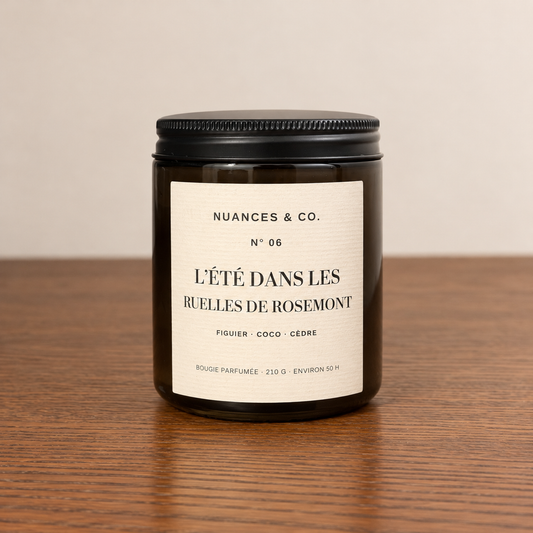 Bougie parfumée N° 06 — L’été dans les ruelles de Rosemont
