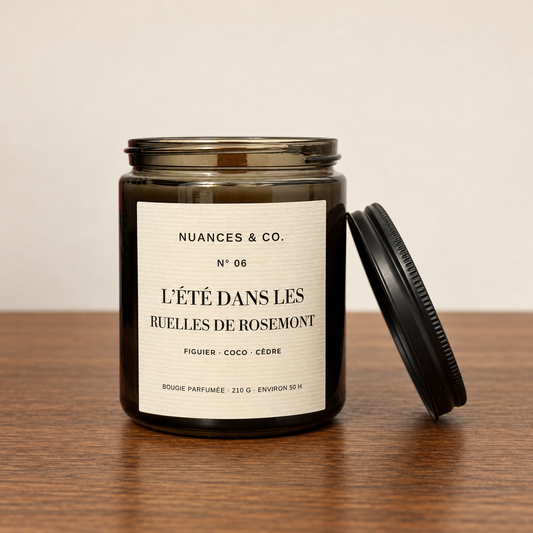 Bougie parfumée N° 06 — L’été dans les ruelles de Rosemont