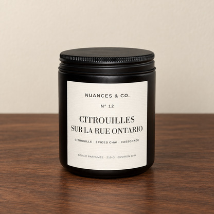 Bougie parfumée N° 12 — Citrouilles sur la rue Ontario
