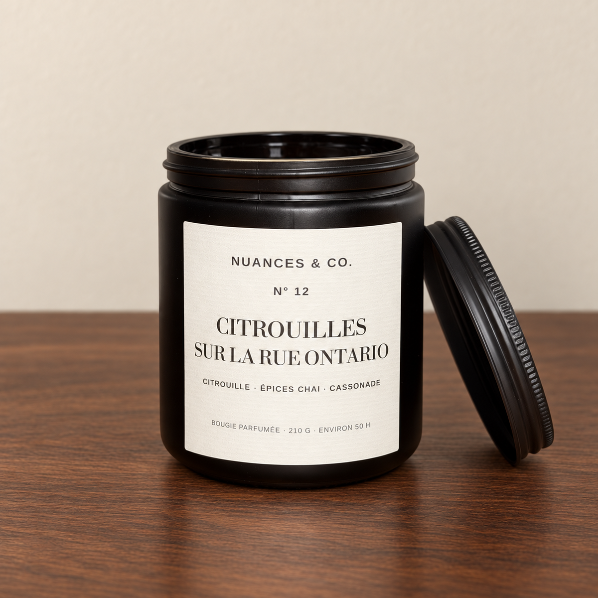 Bougie parfumée N° 12 — Citrouilles sur la rue Ontario