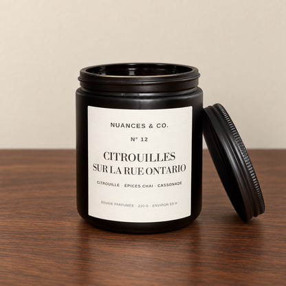 Bougie parfumée N° 12 — Citrouilles sur la rue Ontario