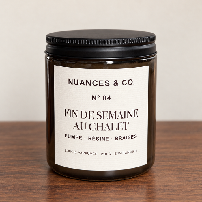 Bougie parfumée N° 04 — Fin de semaine au chalet