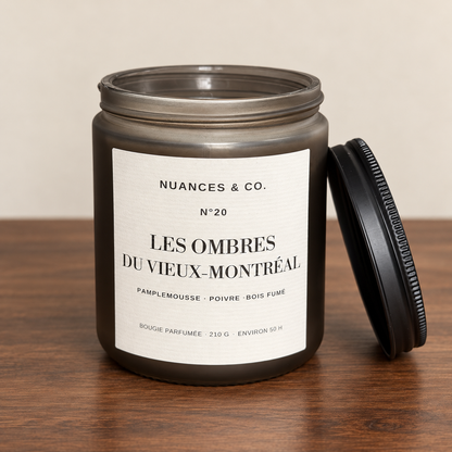 Bougie parfumée N° 20 — Les ombres du Vieux-Montréal