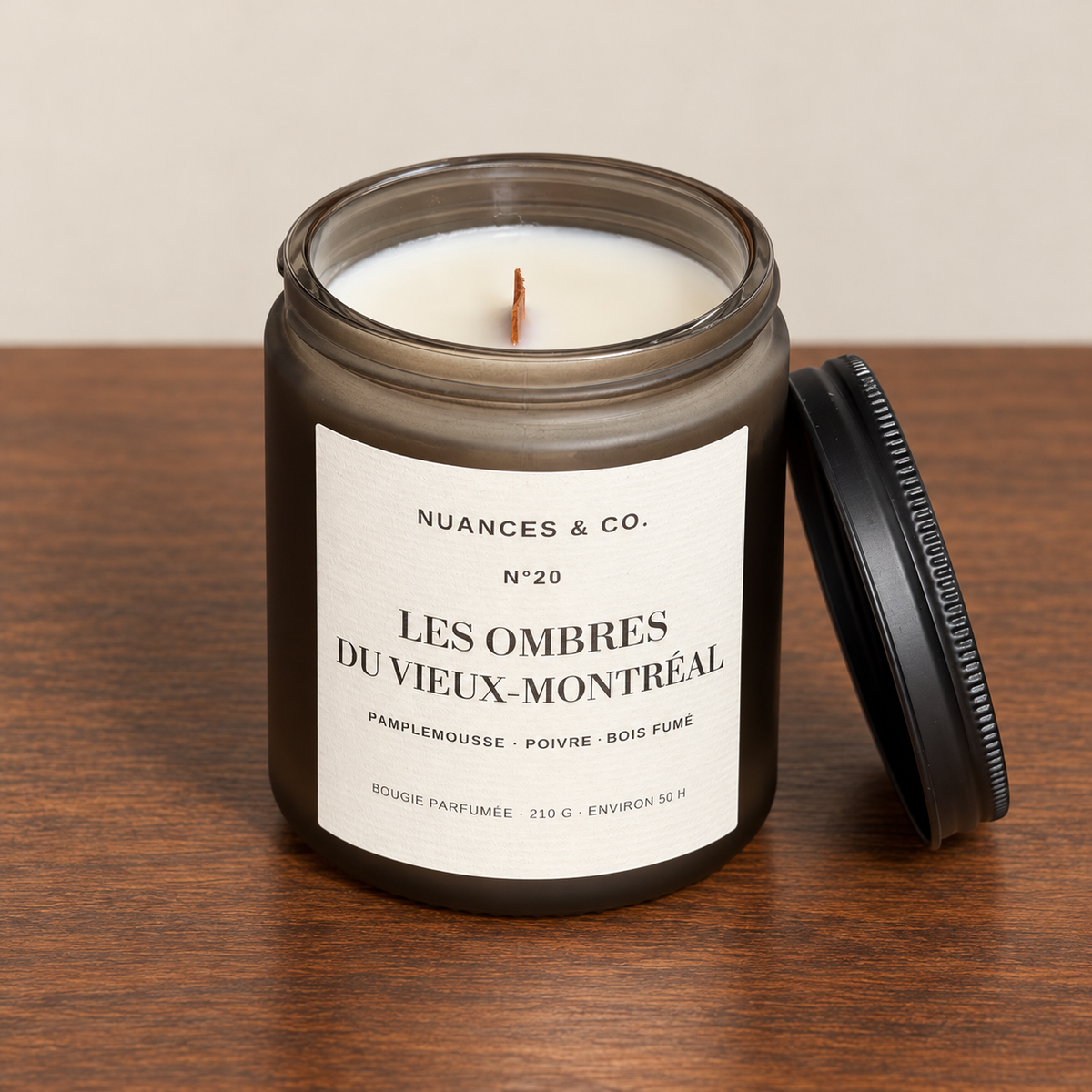 Bougie parfumée N° 20 — Les ombres du Vieux-Montréal