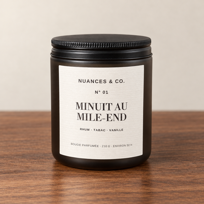 Bougie parfumée N° 01 — Minuit au Mile-End
