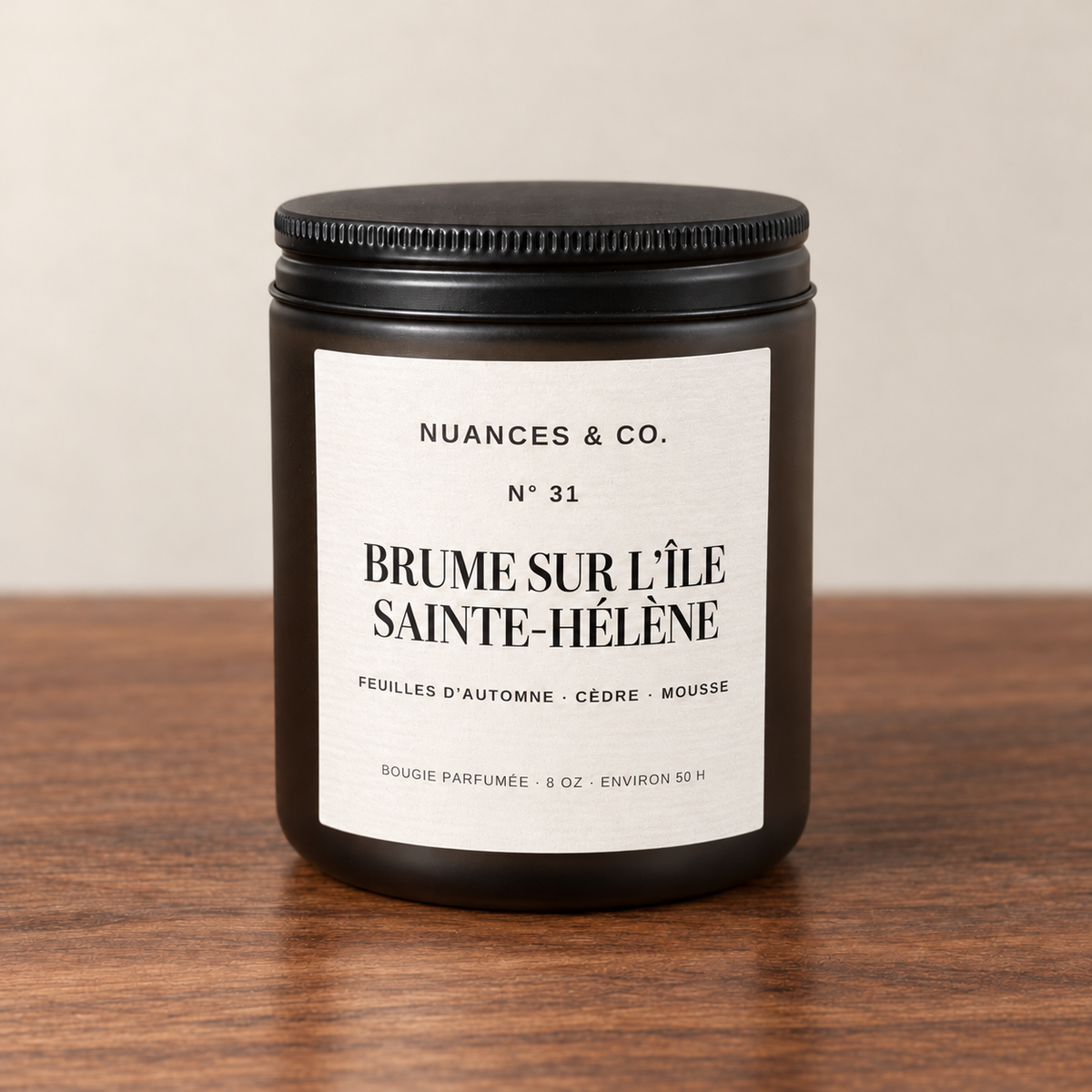 Bougie parfumée N° 31 — Brume sur l’île Sainte-Hélène