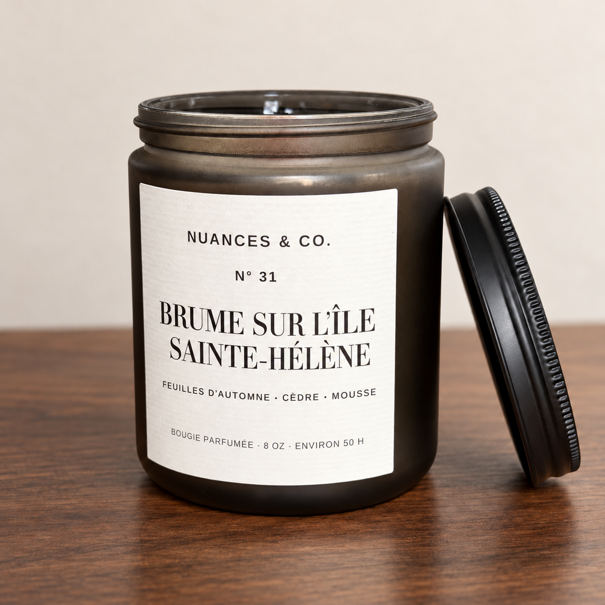 Bougie parfumée N° 31 — Brume sur l’île Sainte-Hélène