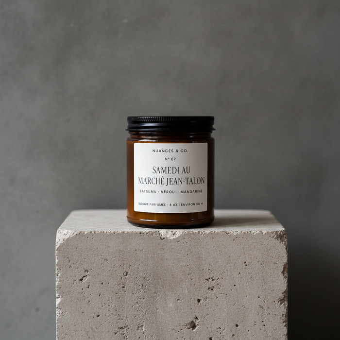 Bougie parfumée N° 07 — Samedi au Marché Jean-Talon