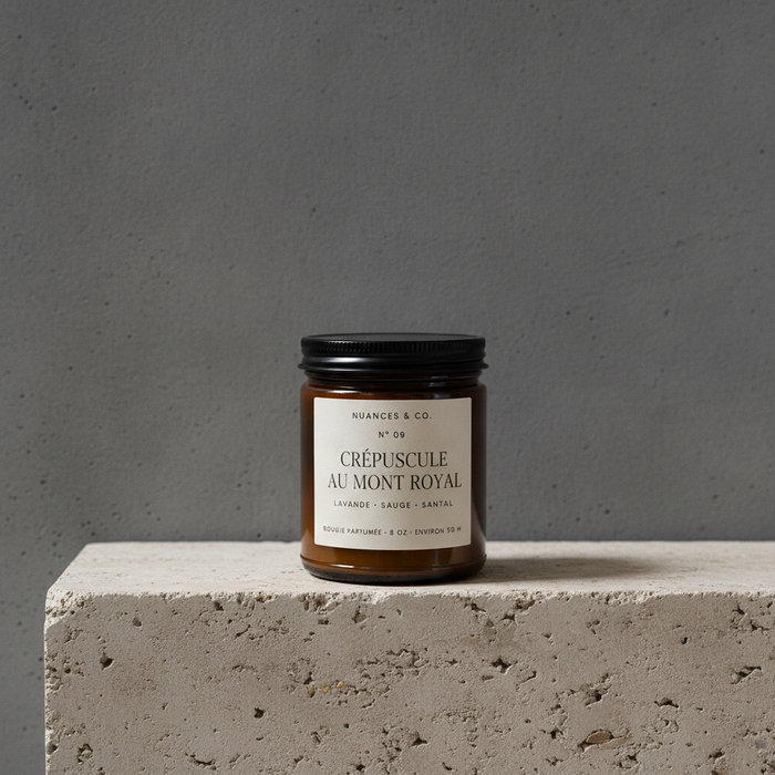 Bougie parfumée N° 09 — Crépuscule au mont Royal